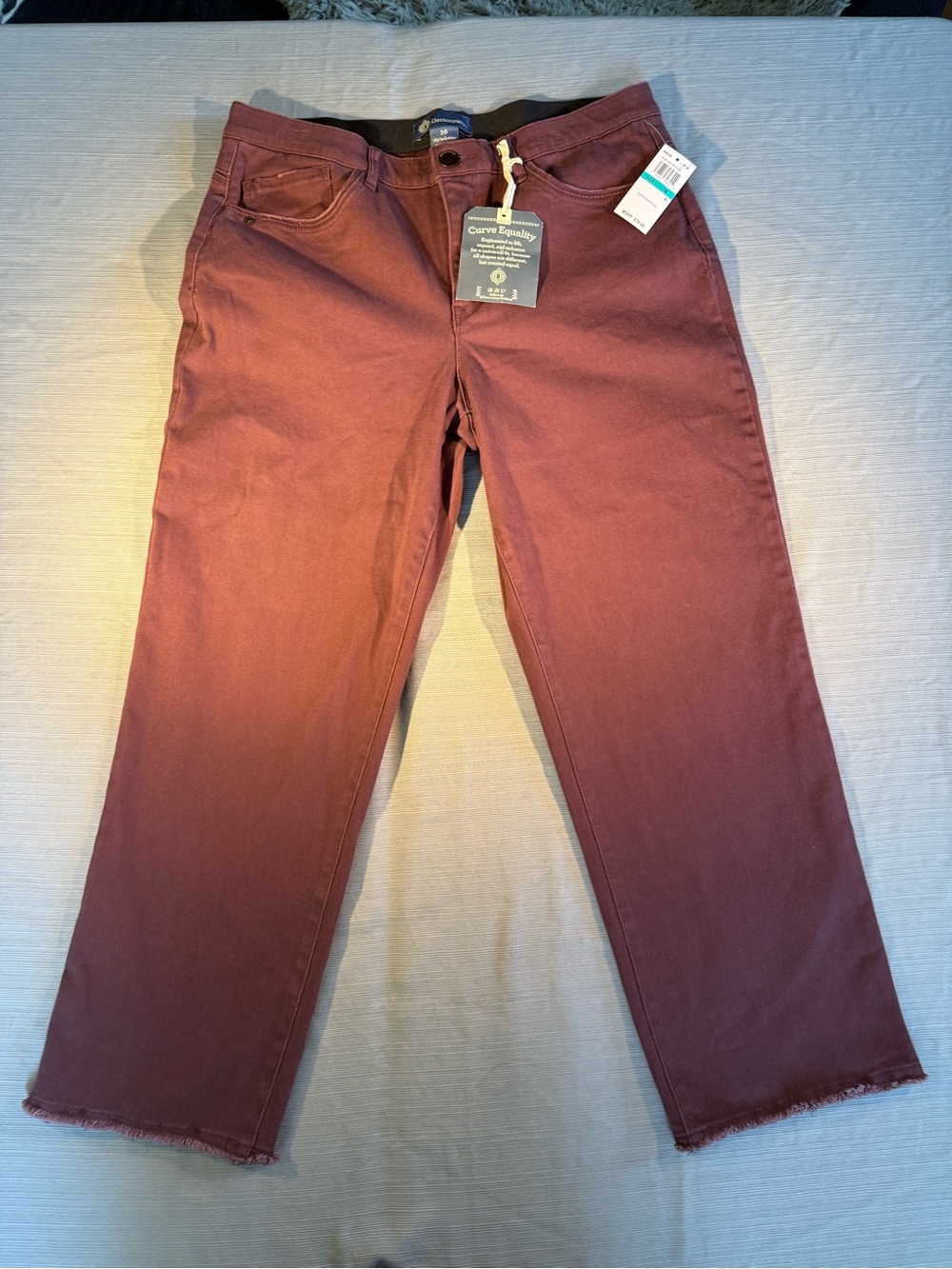 Democracy Wide Leg Pants in Rusty Mauve
